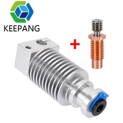 Extrudeuse d'imprimante 3D, E3D V6 Hotend + bimétal Heat break pour v6 Prusa voron, télécommande, courte portée de dissipateur de chaleur Direct, 1.75MM pour l'alimentation 