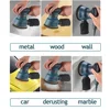 300W Electric Eccentric Sander 6 Gears Speed Adjustment 5 Inch 125mm Wood Sanding Processing Car Polishing Machine With Dust Box 6