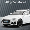 1:32 2024 AUDI A4 Alloy Car Model Diecast Metal Toy Vehicles Car Model Simulation Sound and Light Collection Childrens Toys Gift 2