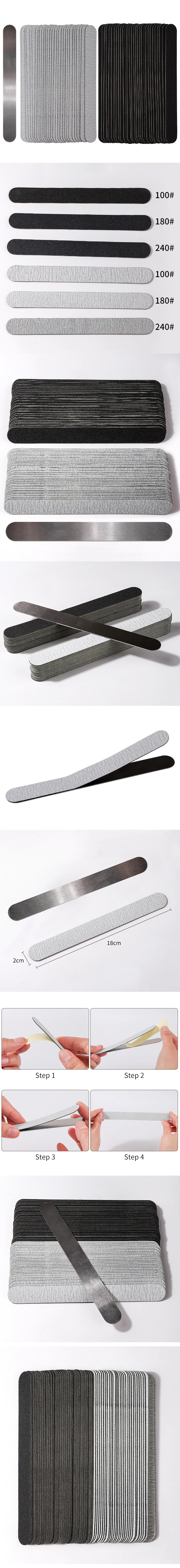 Nail File Replacement Set - 100/180 Grit