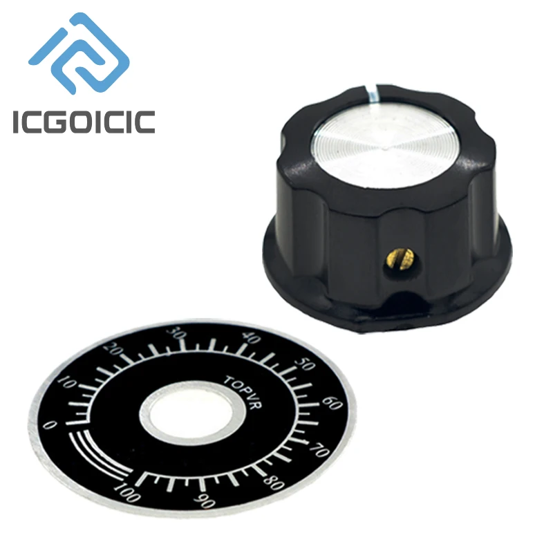 Hat 10 Set Hat With dial potentiometer potentiometer knob dial numerals sheet +MF-A03