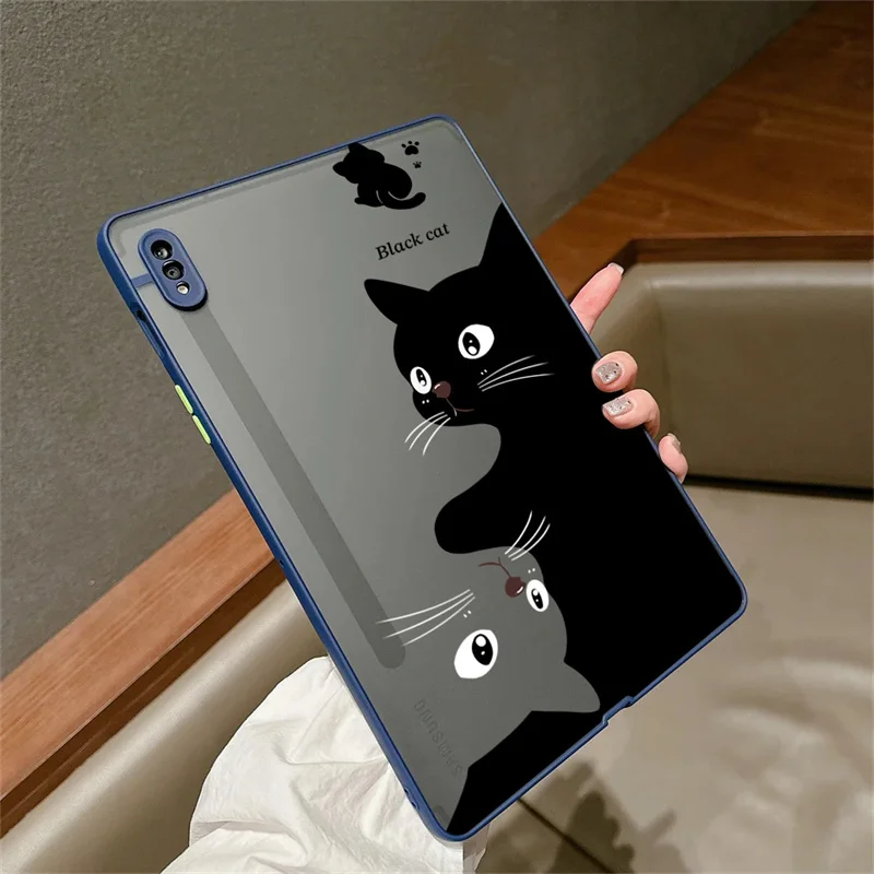 ☆　Galaxy Tab S6 Lite ケース 10.4　ネイビー　ネコ Case For Samsung Galaxy Tab S6 Lite 10.4 Cats Matte Cover