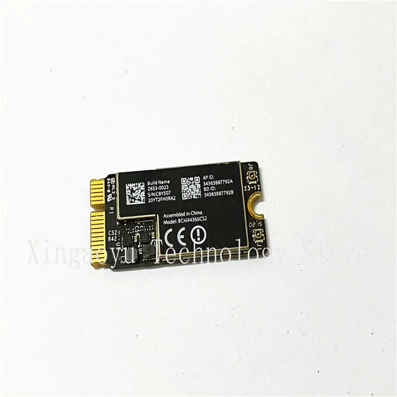 Cartão de Aeroporto sem Fio Original para Apple Adequado para Macbook Air 13 A1466 Bluetooth Wi-fi Perfeito Z6530023 2013 2023 2023 C8y507 Teste