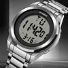 New ModelsTop Luxury Stainless Steel Strap Sport Watches Mens Waterproof Back Light Digital Wristwatch Male Alarm 1
