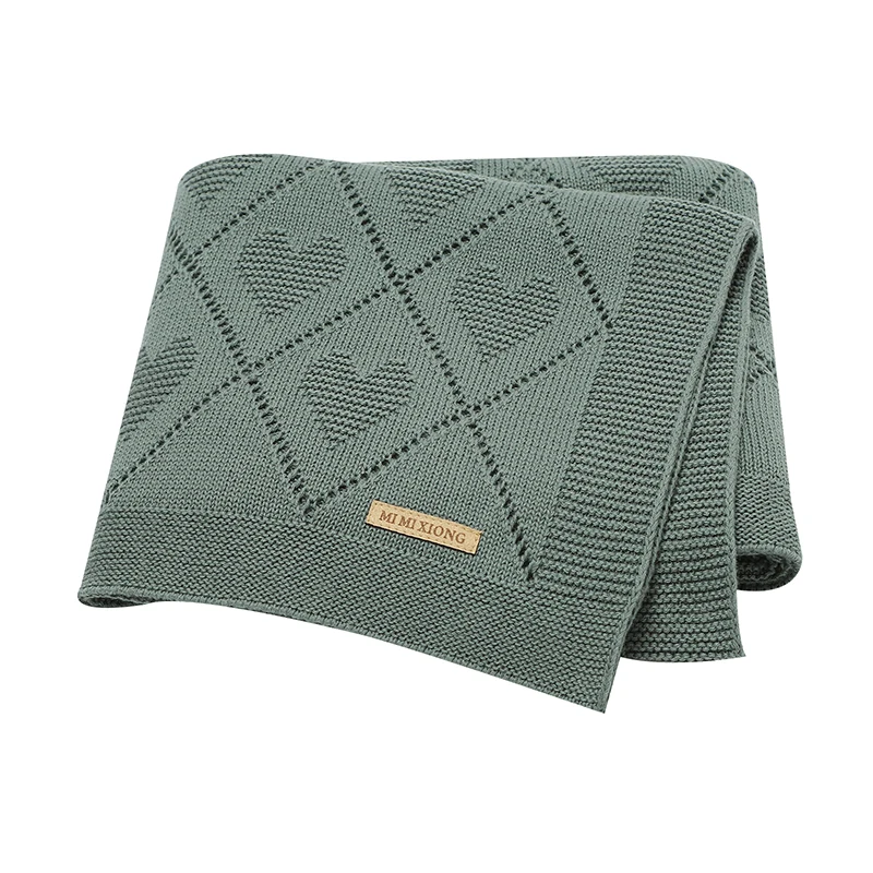 Baby Blankets Super Soft Newborn Gender Netural Lightweight Cotton Knitted Month Stroller Nursery Security Quilts 90*70cm Covers