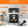 Italian Semi-automatic Coffee Machine Concentrated High Pressure Extraction Milk Foam Coffee Machine 3