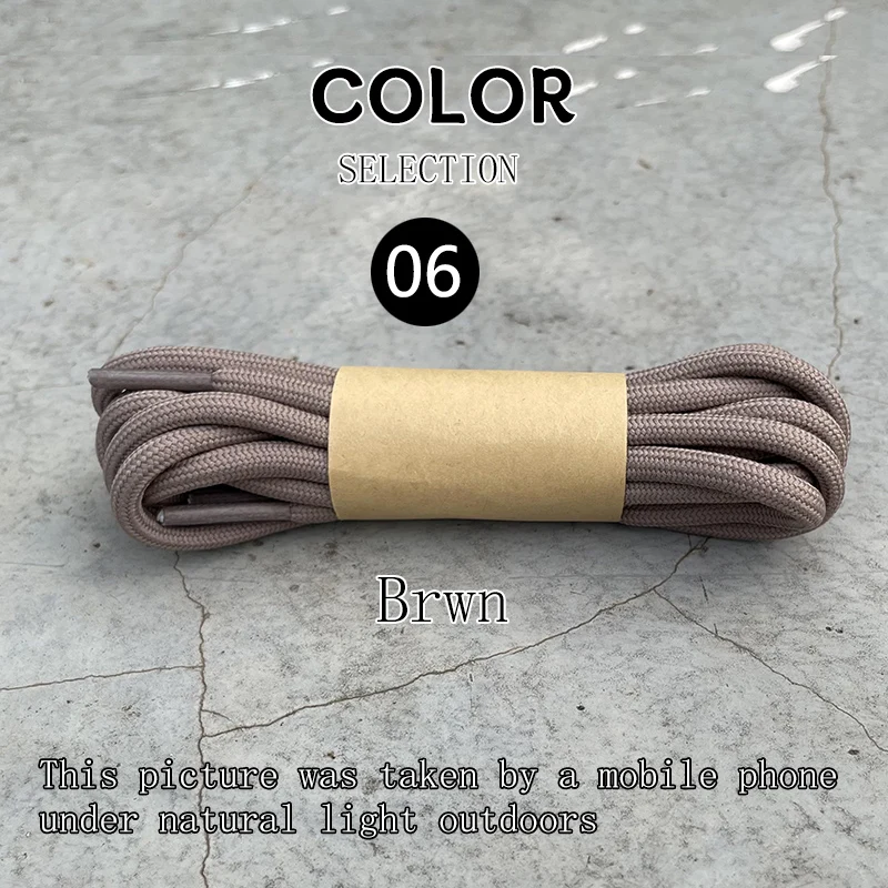 Enhanced Circular 5mm Thick Sneakers Shoe Laces
