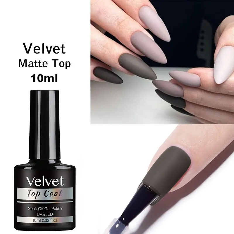 10ML Matte Top Coat Gel Polish Matte Function Gel Semi-Permanent Sealer Varnish Soak Off UV LED Nail Art Functional Gel 2