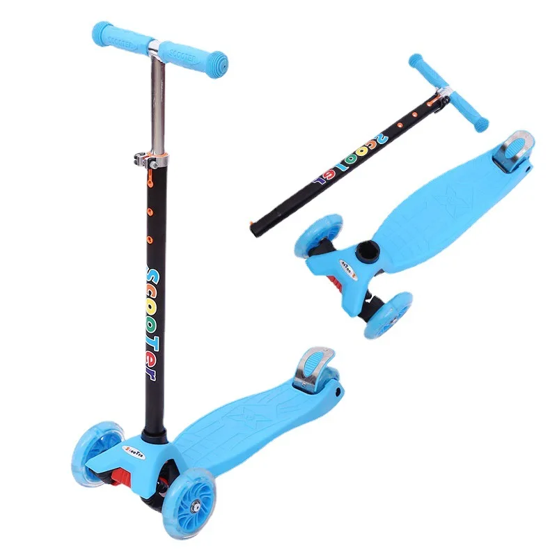 Patinete 3 Rodas Infantil 3 to 12 Years Old Flashing Wheel Pedal Kick Foot Scooter Luge Children Scooter