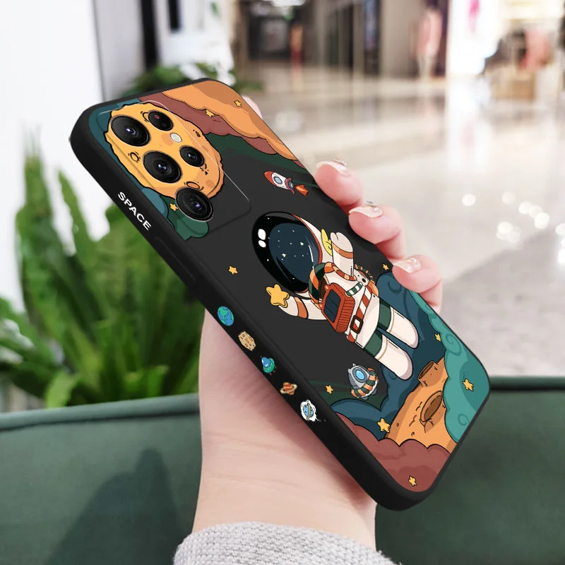 thumbnail image 1 of Funda de teléfono Hello Astronaut para Samsung Galaxy S24, S23, S22, S21, S20 Ultra Plus FE, S10, S9, S10E, Note 20 Ultra, 10, 9 Plus, 1 of 5