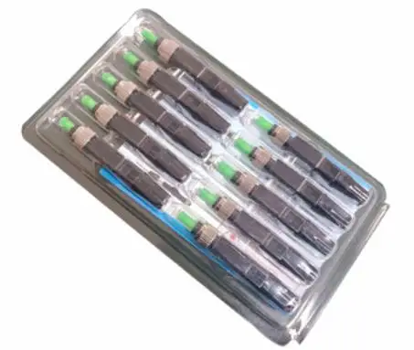 FTTH embedded quick connector fiber optic cold connector FC/APC radio and television special leather cable cold connector