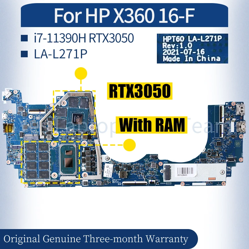 

For HP 14-CK Laptop Mainboard 6050A3024001 L38151-601 i5-8265U Notebook Motherboard