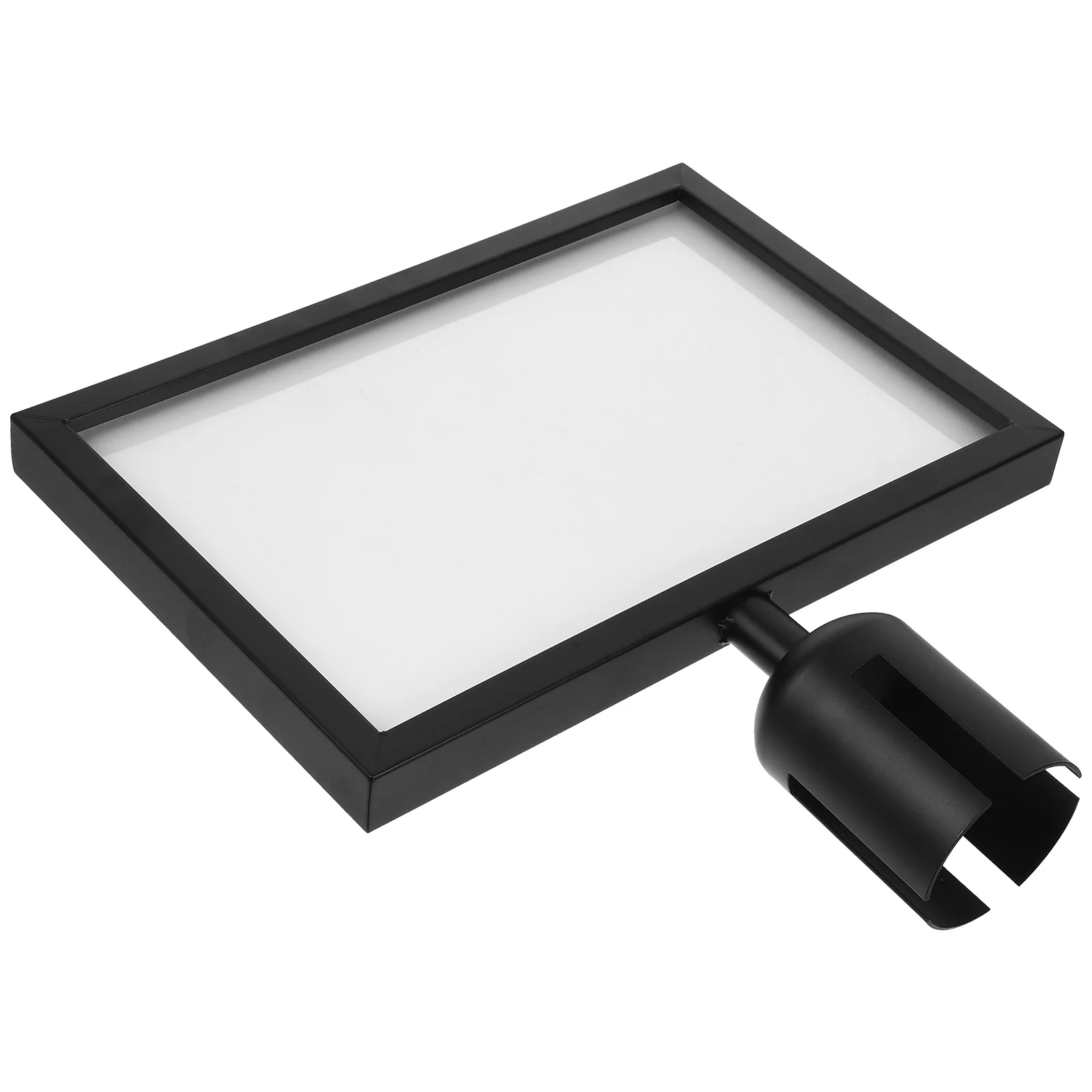 Railing Inserts Display Shelf Horizontal Version Sign Holder for Safety Barrier Signs