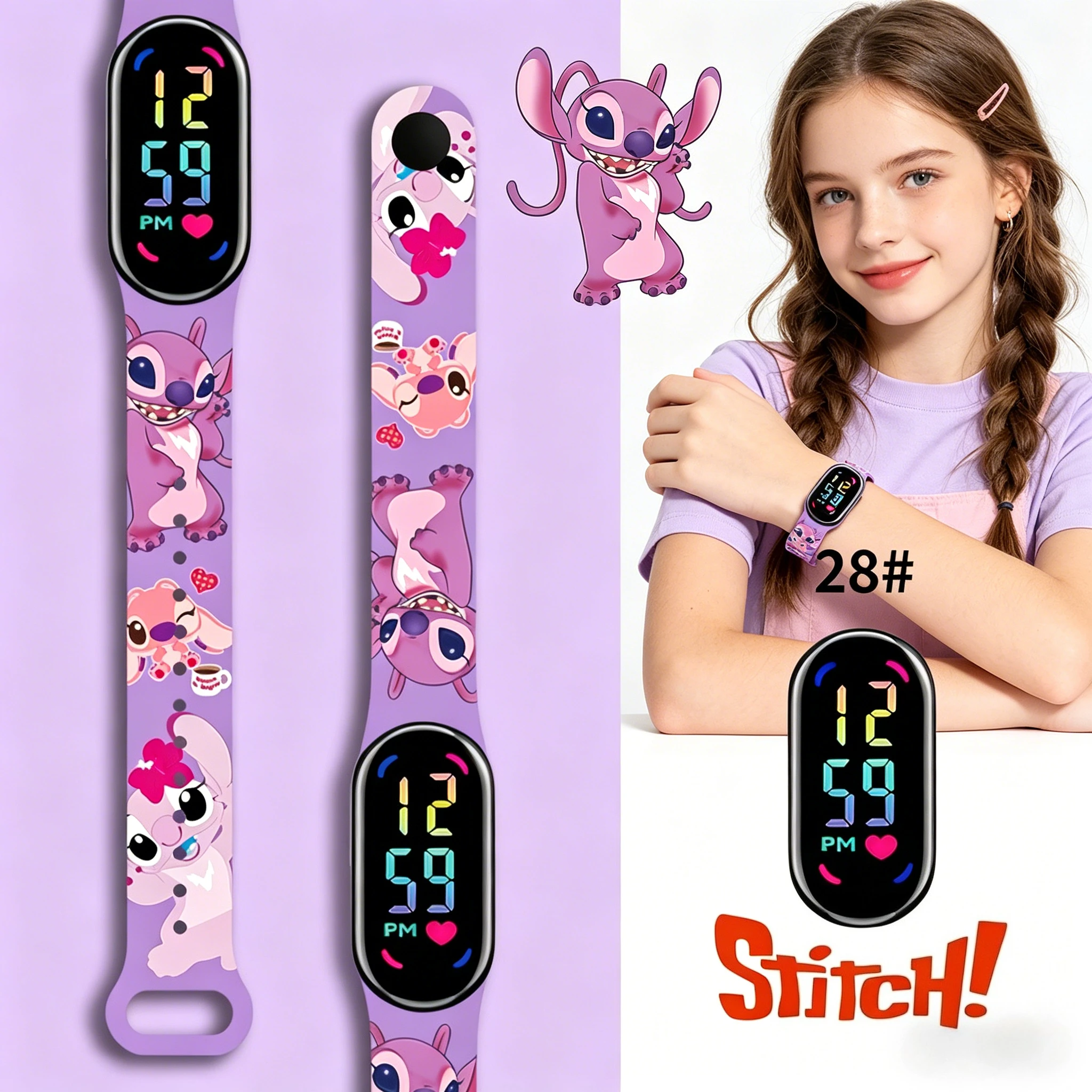 stitch children watches girls waterproof sport touch screen watch for women waterproof digital clock bracelet gifts Stitch Children Watches Girls Waterproof Sport Touch Screen Watch for Women Waterproof Digital Clock Bracelet Gifts 1