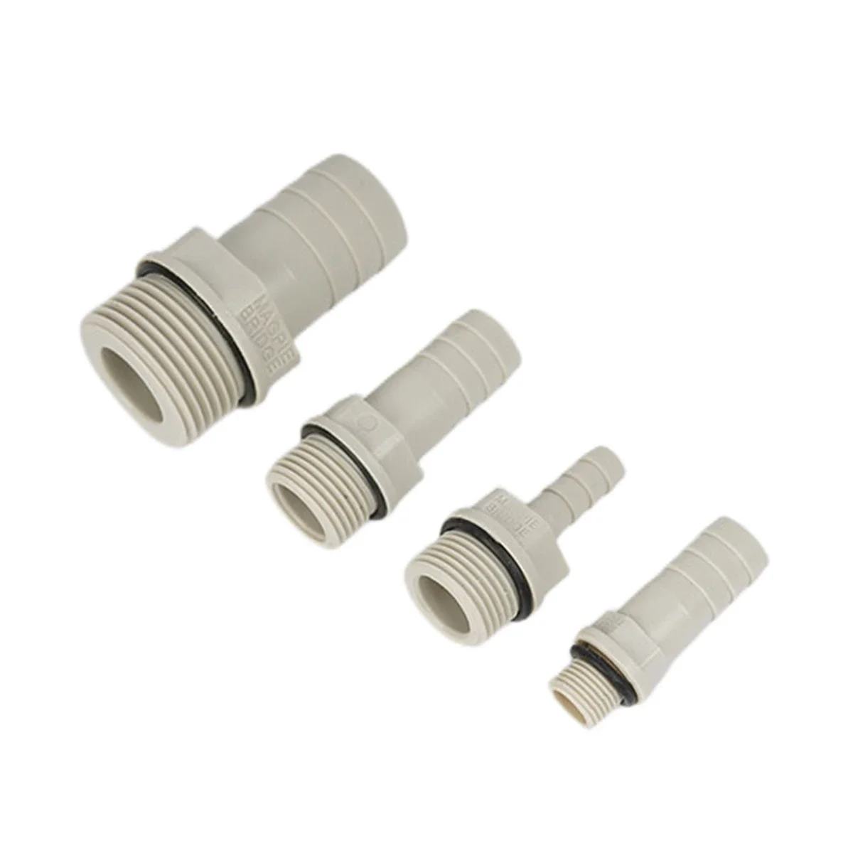 Soft Pipe Fitting 1/8" 1/4" 3/8" 1/2" 3/4" Male Thread 6 8 10-25mm POM Pagoda Barbed Connector Joint Plastic Hose Pipe Fitting