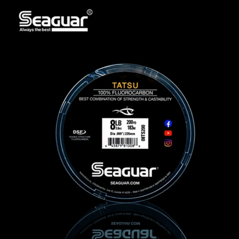 100% Original From JAPAN Monofilament SEAGUAR TATSU Fluorocarbon