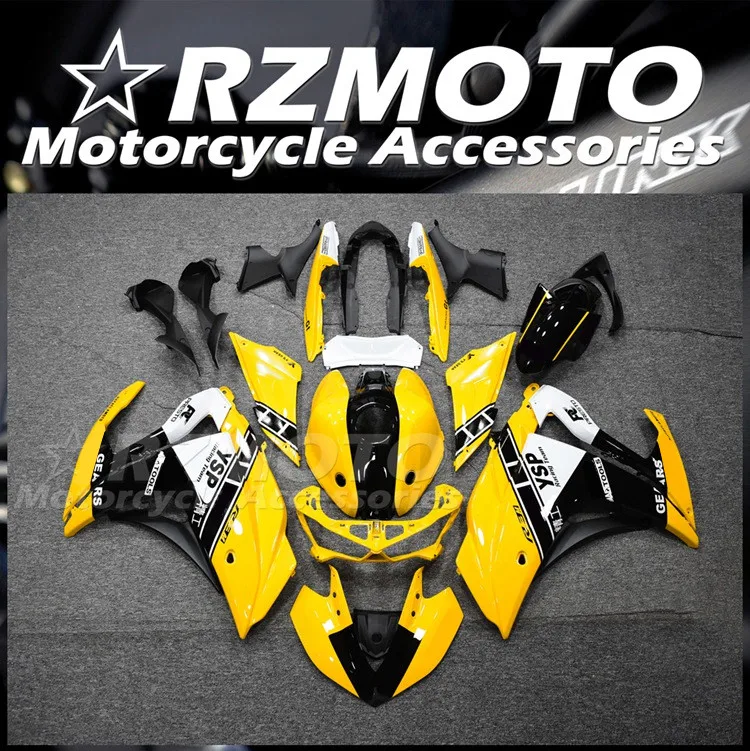 

Комплект обтекателей из АБС-пластика для мотоцикла, 4 подарка, подходит для YAMAHA R3 R25 2015 2016 2017 2018 15 16 17 18, комплект кузова черного и желтого цвета