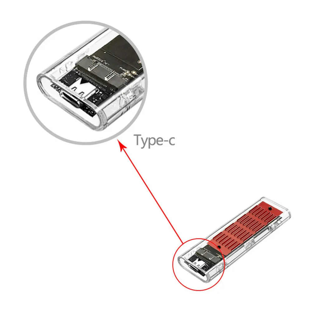 M.2 NVME NGFF  SSD ̽, NGFF SATA ޴ SSD ڽ, USB3.1 C Ÿ ָ Ʈ ̺ Ŭ, º ƮϿ NVME PCIE