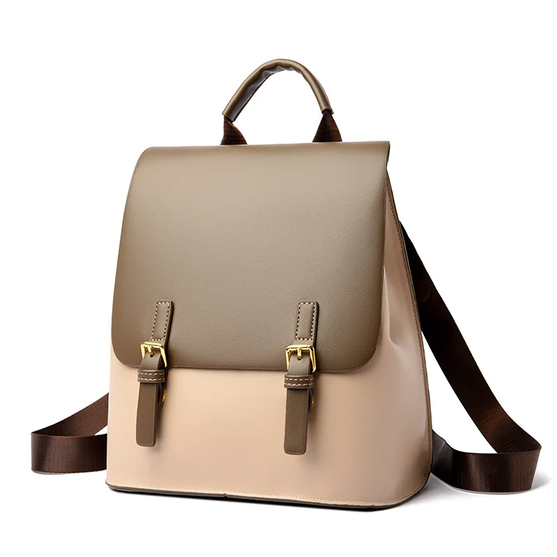 

Кожаная женская сумка через плечо, модный трендовый мини-рюкзак в Корейском стиле для пожилых, вместительный дорожный школьный ранец для студентов колледжа