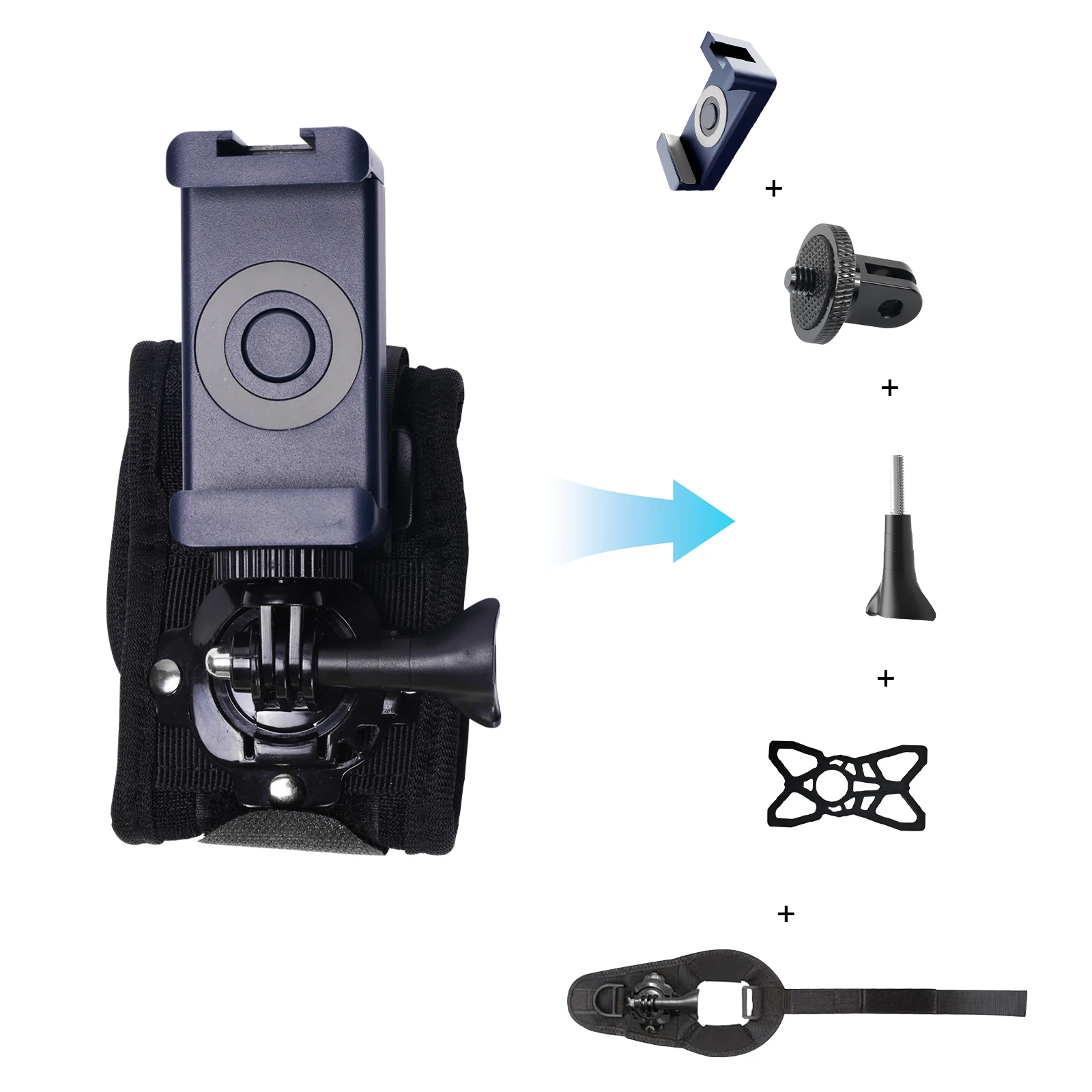 360 ° دوران حزام اليد جبل ل GoPro بطل 12 11 10 9 8...