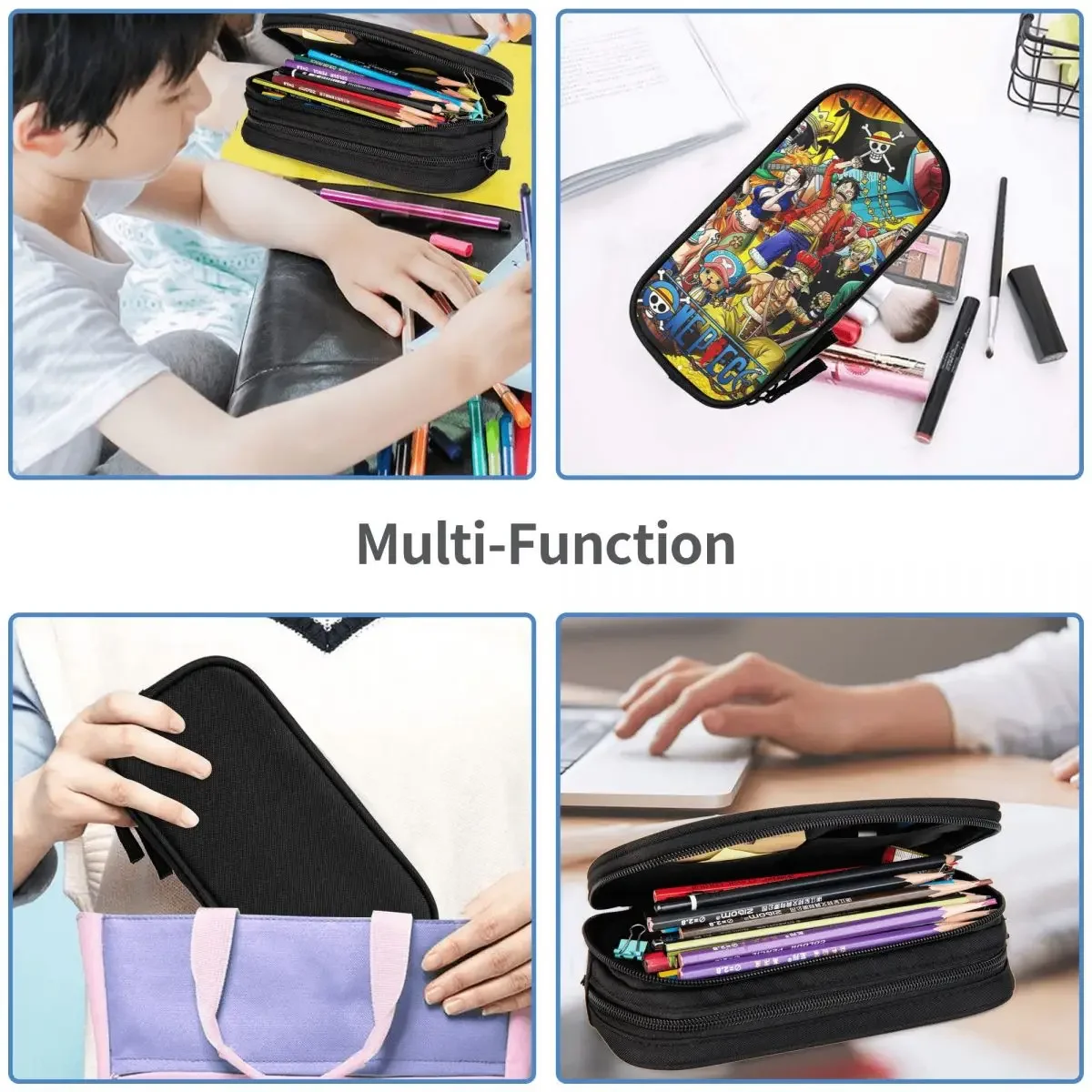 One Piece Pencil Cases Big Capacity Pen Bags Pen Box Pencil Pouch For Boys Girls Students Stationery School Office
