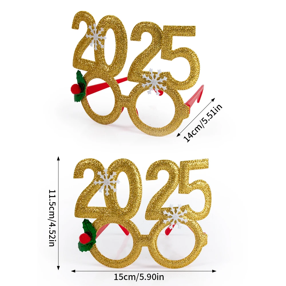 Christmas photo props glasses frame headband headwear party decoration gift 2pcs hair headband christmas party glasses