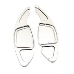 Premium Car Steering Wheel Shift Paddle Extender Stickers - Enhanced Grip and Style (Silver)