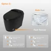YYHC-New design one piece automatic flush remote control black smart toilet for sale 3