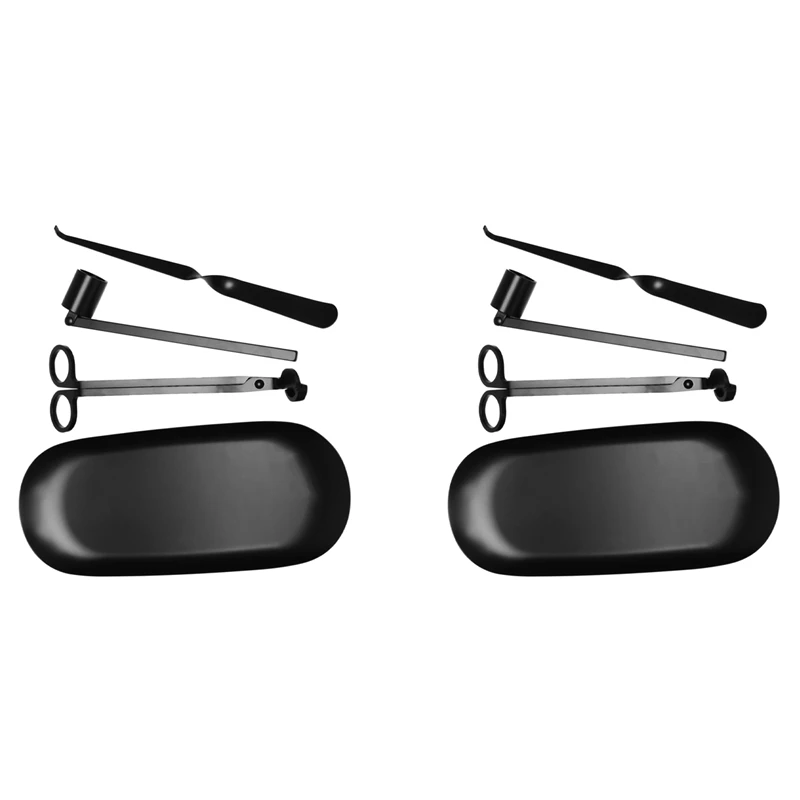 

Candle Wick Trimmer Candle Wick Dipper Candle Snuffer Storage Tray 8 Packs Candle Care Kit Gift For Candle Lovers Black