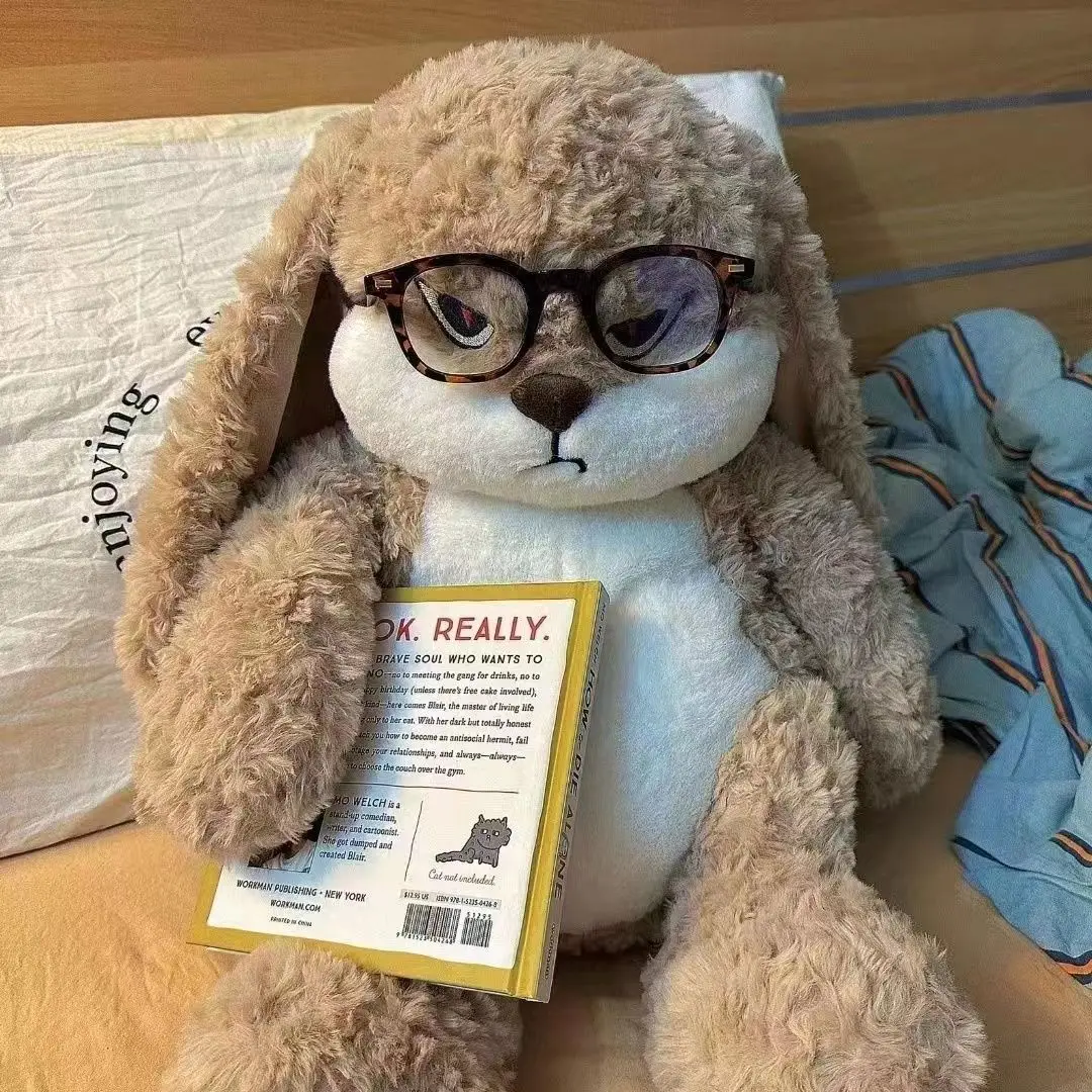 Cute Rabbit Plush Toy Doll Super Cute Little Rabbit Calm Rabbit Doll Pillow Holiday Birthday Gift 4