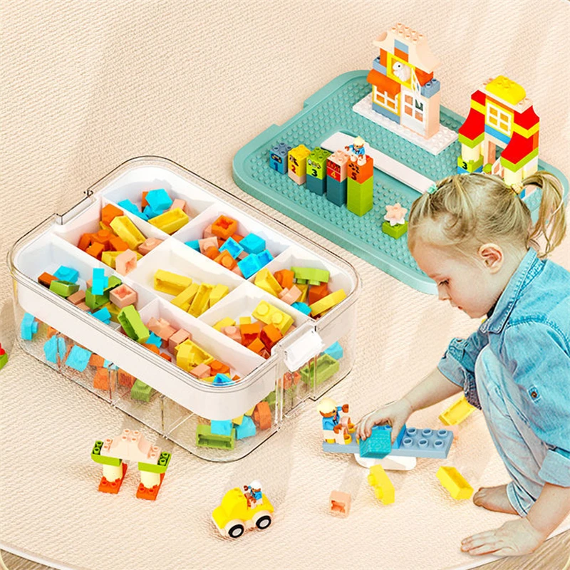 Plastic Components Divider Storage Box Hardware Parts Tools Case Screw Nail  Beads Container Sorting Box for Lego Building Blocks