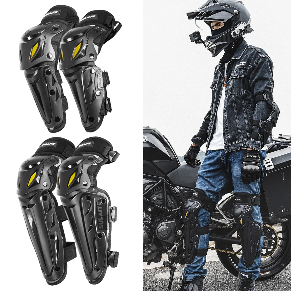 

Motorcycle Knee Pads Moto Elbow Pads Set Motorbike Kneepad Riding Motocross Protective Gear Guard Slider Protector Adult Men