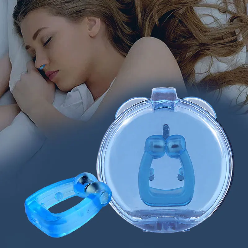 Silicone Magnetic Anti Snoring Device Stop Snoring Mini Nose Clip Improve Sleeping Men/Women Beauty Health 1/2/4PCS