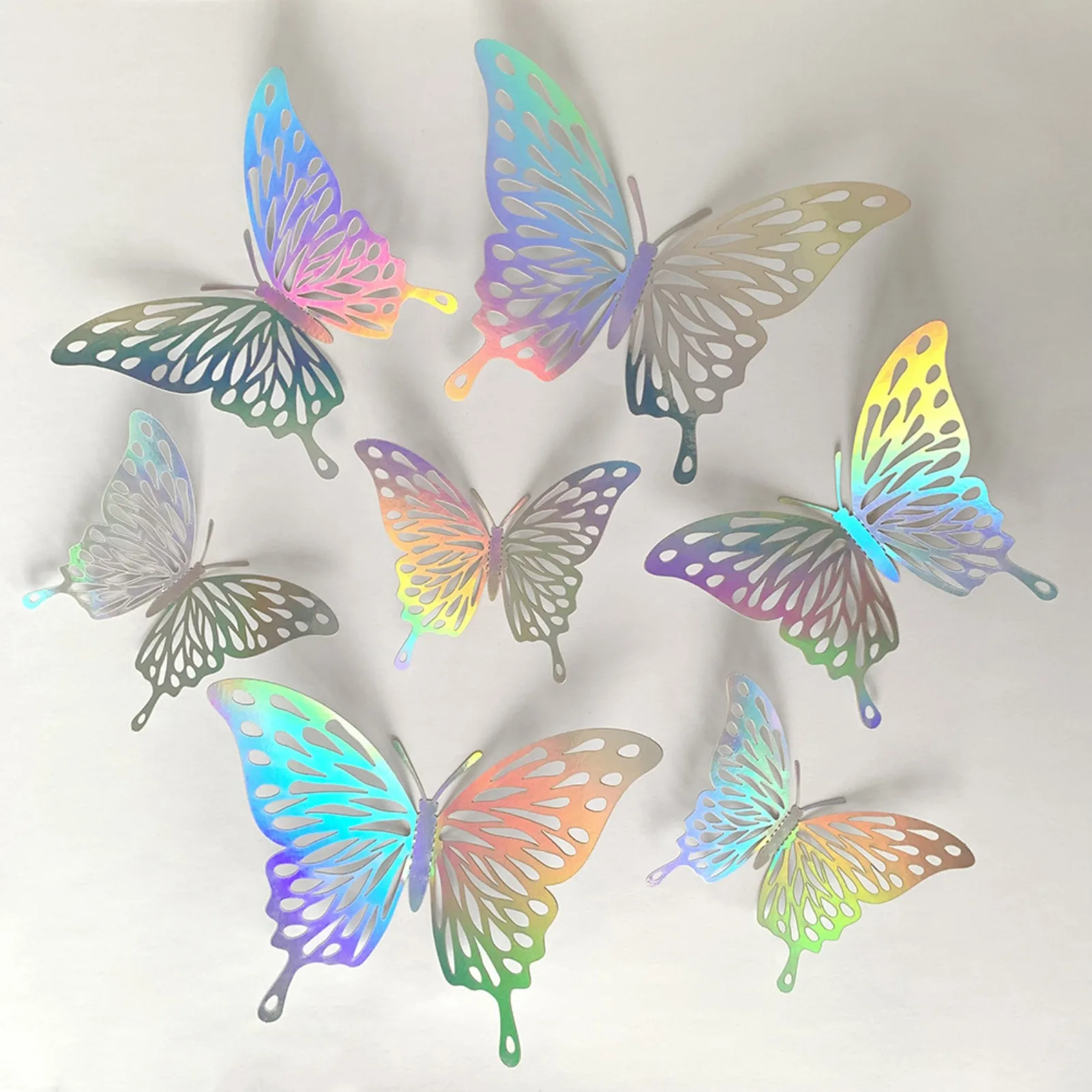

3D Three-Dimensional Hollow Butterfly Wall Stickers Living Room Bedroom Wall Background Decoration Stickers