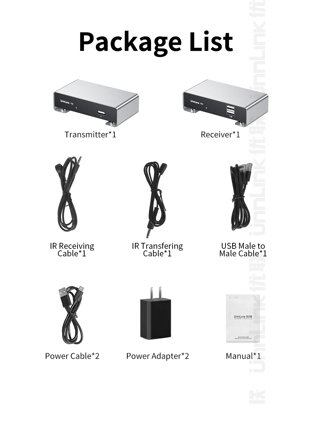 Unnlink HDMI KVM Extender 200m 1080P 60Hz Over IP