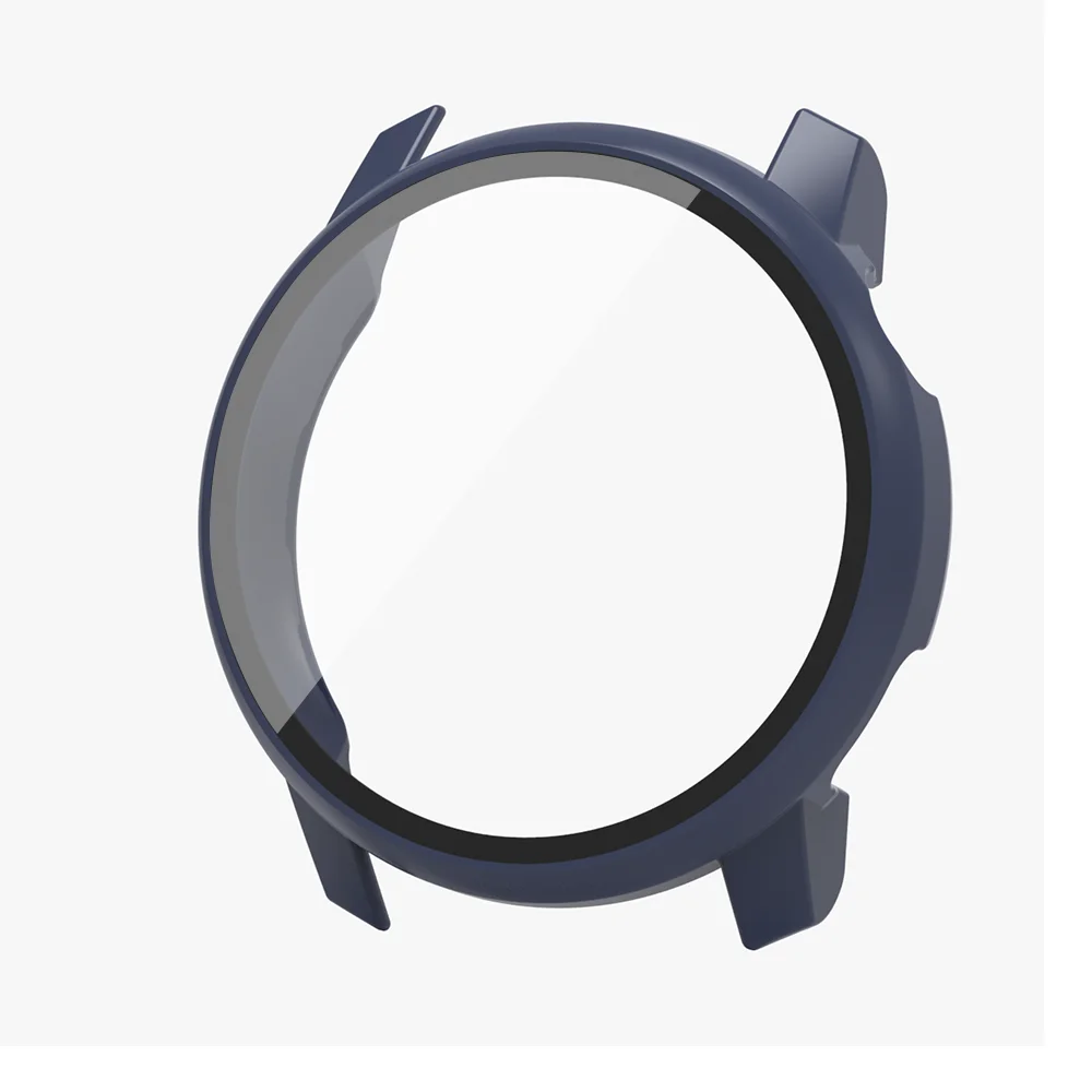 Enhanced Smartwatch Protective Case with Tempered Glass Film