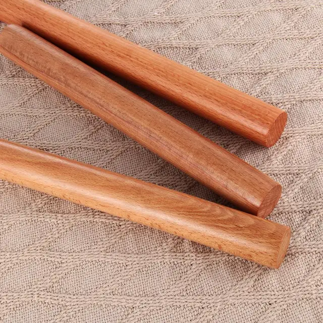 Durable Wooden Rolling Pin Fondant Cake Decoration Household Dough Roller Cooking Pastry Baking Tool Kitchen Accessories 4
