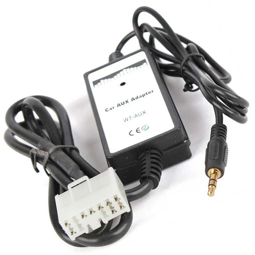 

CD 3.5mm AUX Adapter WMA Decoder 12V DC AUX Input Audio 3.5mm Car Music Interface Adapter For Toyota For Camry