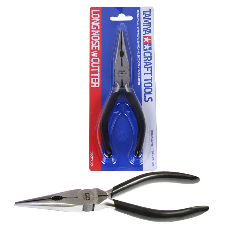 74002 Tamiya Accessories Long Nose Pliers W/Cutter Modeling Model Crafting Tools