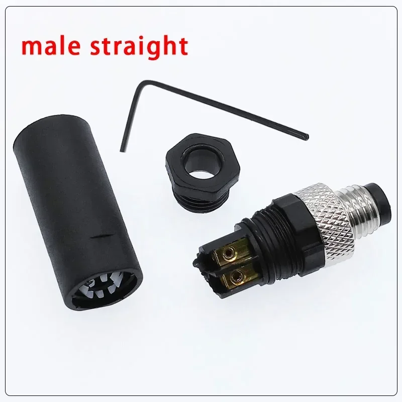 M8 sensor connector waterproof male&female plug straight angle screw threaded coupling 3pin 4pin