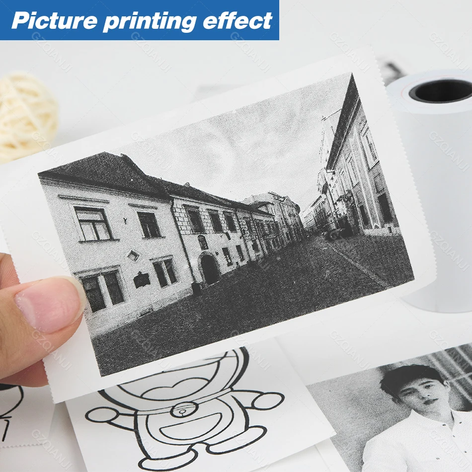 58*30mm Thermal Paper Rolls White for Children Camera Instant Printing 57MM Photos Printer Replacement Papers for POS Printer