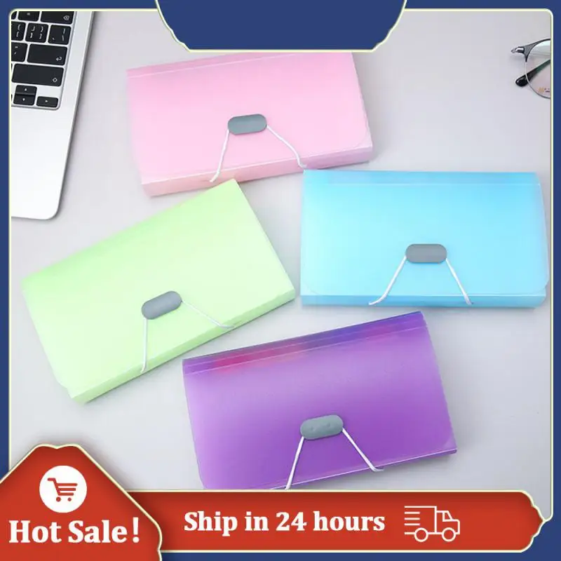 

Multi-layer 13 Grids Expanding Wallet File Folder Buckle Organ Bag Large Capacity School Office Data Storage Organizer Pouch