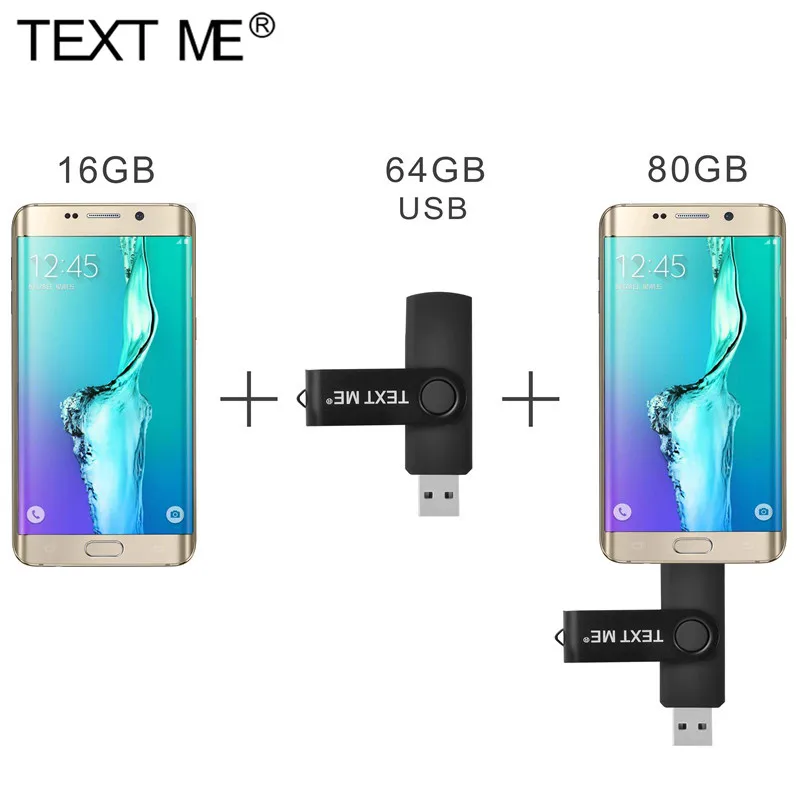 100 gb flash drive TEXT ME 64GB Usb Android Type C USB flash drive 4GB 8GB 16GB 32GB pendrive Flash Card for PC/ Car/TV/Phone 100 gb flash drive USB Flash Drives