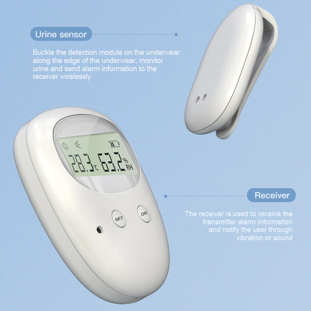 Bedwetting Sensor Alarm Bedwetting Alarm for Baby Boys Kids Adult Bed Wetting Enuresis Alarm Nocturnal Wetting Baby Children Potty Training
