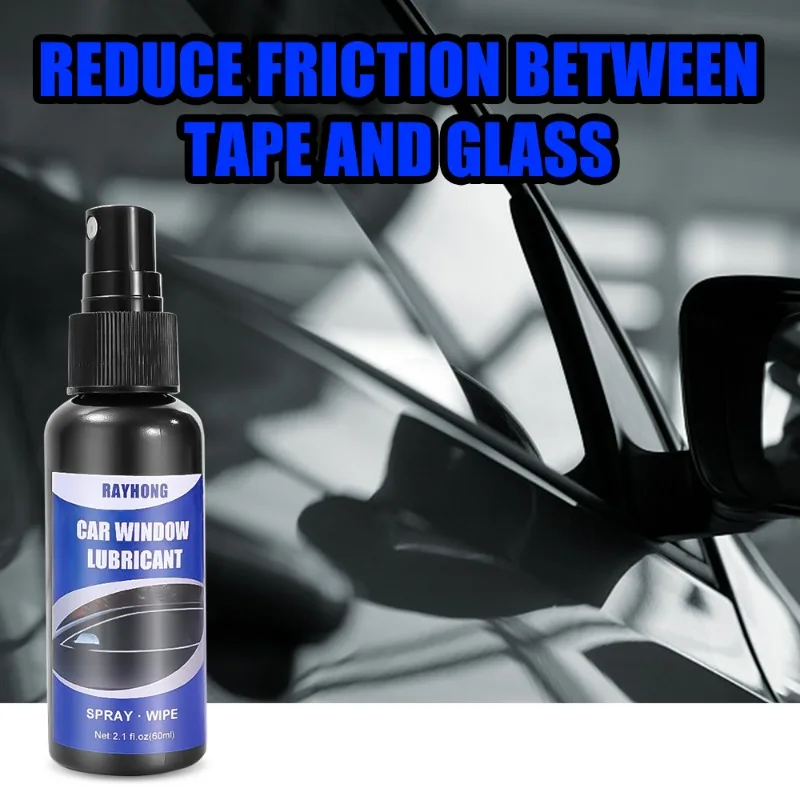 60ml Car Window Lubricant Sunroof Track Sealant Strip Lubrication Spray Softening Maintenance Tool Lifting Glass Noise Eliminate car lubricant