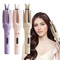 Bigoudi automatique 28mm Ions négatifs électrique céramique friser bâton de cheveux rotatif Curl vagues Anti-emmêlement fer à friser Styler 1