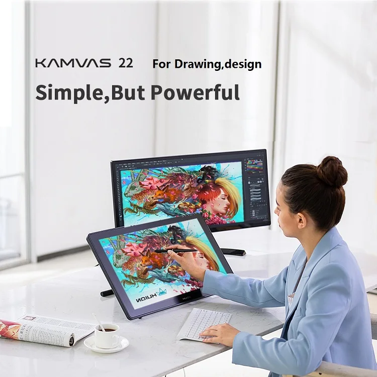

Графический планшет Huion KAM 22 PLUS для рисования, 21,5 Дюймов