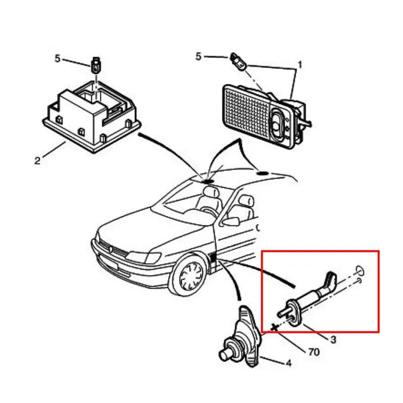 Car Door Interior Light Contact Switch 636678 For Citroen Berlingo Jumpy Saxo Xantia ZX Peugeot 106 306 405 806