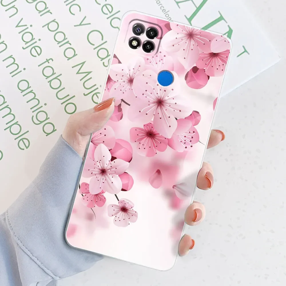 Sleek Marble Transparent Silicone Soft TPU Case - Stylish Protective Bumper Back Cover for Xiaomi Redmi 9C/9C NFC