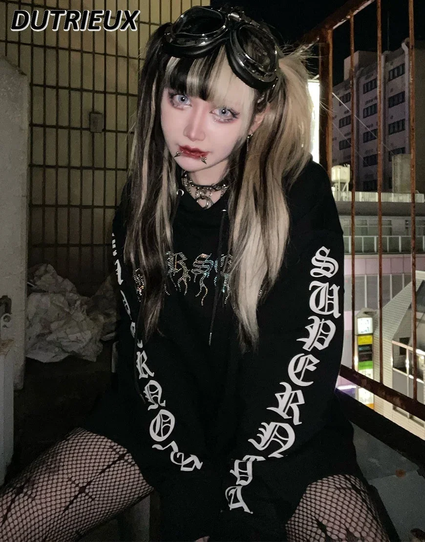 

Толстовки в стиле Харадзюку с принтом серий Mine, японская хлопковая Повседневная Толстовка с капюшоном, пальто, женская толстовка большого размера, толстовка для девочек